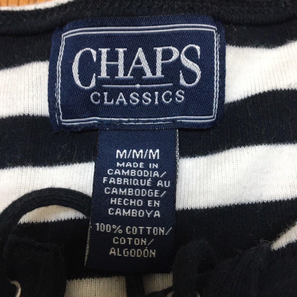 Chaps Navy Top - Picture 3 of 4